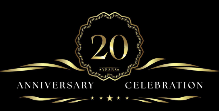 PREMIUM 5 HOUR All-Inclusive Beverage Package Included – 20 Year Anniversary